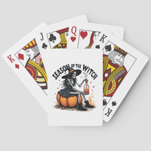 Die Jahreszeit der Hexe lecker Hallowee Wtich Spielkarten (Rückseite)