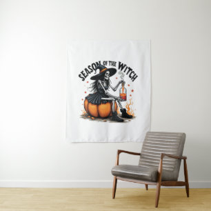 Die Jahreszeit der Hexe lecker Hallowee Wtich Wandteppich