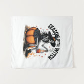 Die Jahreszeit der Hexe lecker Hallowee Wtich Wandteppich (Vorderseite (Horizontal))