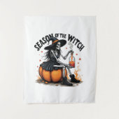 Die Jahreszeit der Hexe lecker Hallowee Wtich Wandteppich (Vorderseite)