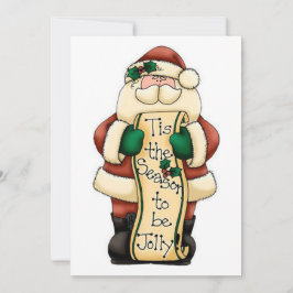 Die Jahreszeit des Weihnachtsmanns als Jolly Feiertagskarte