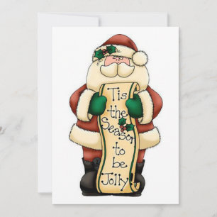 Die Jahreszeit des Weihnachtsmanns als Jolly Feiertagskarte