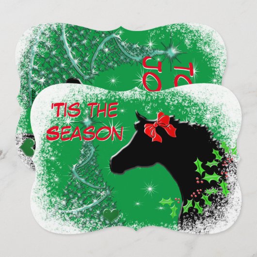 Die Jahreszeit Feiertagskarte (Vorne/Hinten)