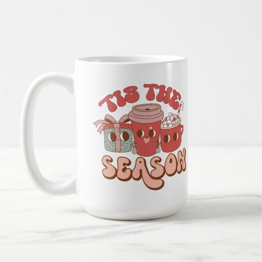 Die Jahreszeit frohe Weihnachts-Drink-Tasse Kaffeetasse (Links)