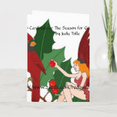 Die Jahreszeit für das Geben der Karte (Rückseite)