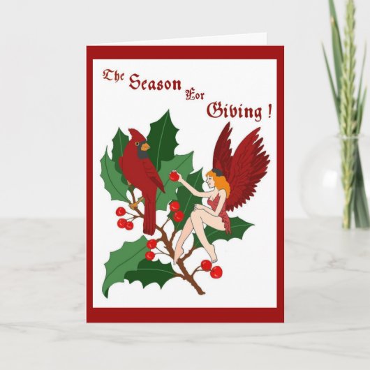 Die Jahreszeit für das Geben der Karte (Vorderseite)