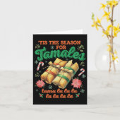 Die Jahreszeit für Tamales Famliy Mexican Christma Karte (Gelbe Blume)