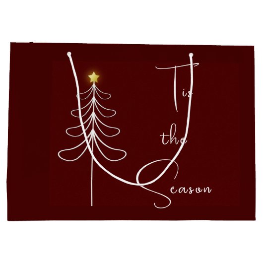 Die Jahreszeit Große Geschenktüte (Rückseite)