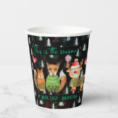 Die Jahreszeit, in der hässliche Pullover gekocht  Pappbecher (Vorderseite)