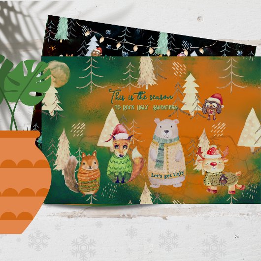 Die Jahreszeit, in der hässliche Pullover gekocht Seidenpapier