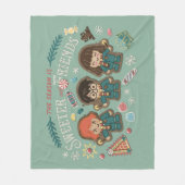 Die Jahreszeit ist süßer mit Freunden Fleecedecke (Vorderseite)