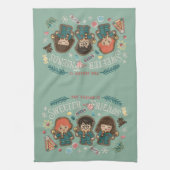 Die Jahreszeit ist süßer mit Freunden Geschirrtuch (Vertikal)