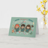 Die Jahreszeit ist süßer mit Freunden Karte (Gelbe Blume)