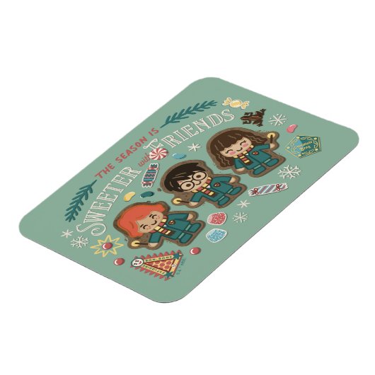 Die Jahreszeit ist süßer mit Freunden Magnet (Linke Seite)