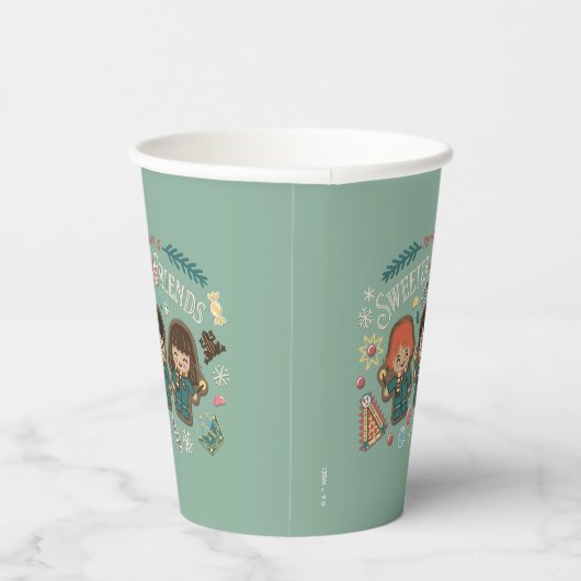 Die Jahreszeit ist süßer mit Freunden Pappbecher (Rechts)