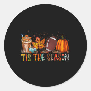 Die Jahreszeit Kürbis und Gewürzfußball Halloween Runder Aufkleber