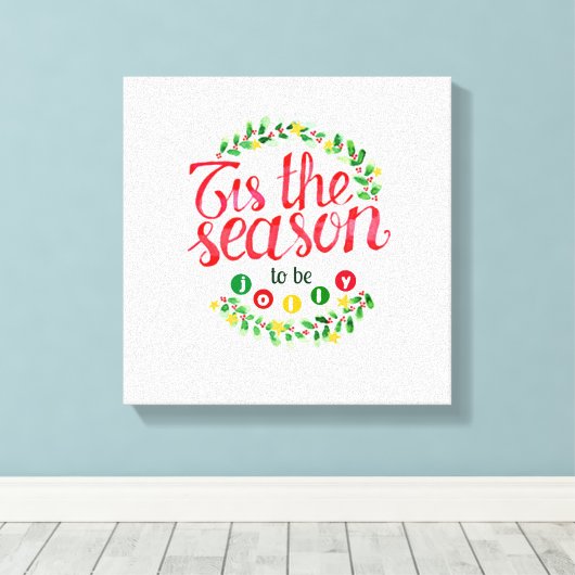 Die Jahreszeit Leinwanddruck (Insitu (Holzboden))