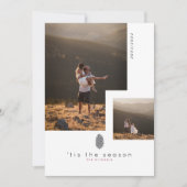 Die Jahreszeit | Moderne Multi Foto Holiday Card Einladung (Vorderseite)