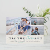 Die Jahreszeit | Nautische Urlaubsfotokarte Feiertagskarte (Stehend Vorderseite)