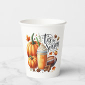 Die Jahreszeit Pappbecher (Rückseite)