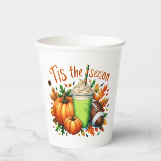 Die Jahreszeit Pappbecher (Vorderseite)