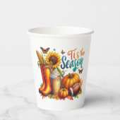 Die Jahreszeit Pappbecher (Rückseite)