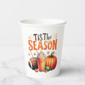 Die Jahreszeit Pappbecher (Rückseite)