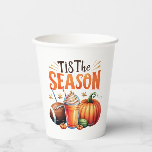 Die Jahreszeit Pappbecher (Vorderseite)