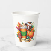 Die Jahreszeit Pappbecher (Rückseite)