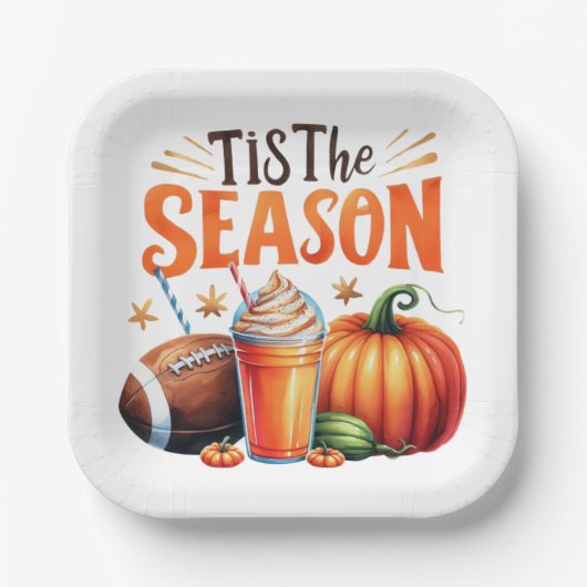 Die Jahreszeit Pappteller (Vorderseite)