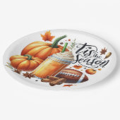 Die Jahreszeit Pappteller (Schrägansicht)