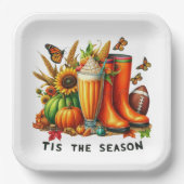 Die Jahreszeit Pappteller (Vorderseite)