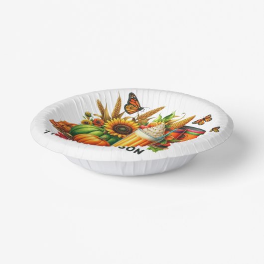 Die Jahreszeit Pappteller (Gewinkelt)