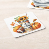 Die Jahreszeit Rechteckiger Pappuntersetzer (angewinkelt)