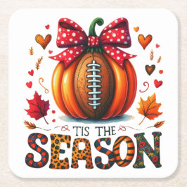 Die Jahreszeit Rechteckiger Pappuntersetzer