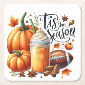 Die Jahreszeit Rechteckiger Pappuntersetzer (Vorderseite)