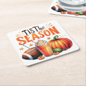 Die Jahreszeit Rechteckiger Pappuntersetzer (angewinkelt)