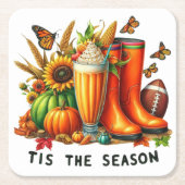 Die Jahreszeit Rechteckiger Pappuntersetzer (Vorderseite)