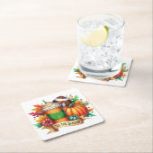 Die Jahreszeit Rechteckiger Pappuntersetzer (Vor Ort)