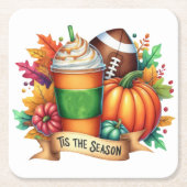 Die Jahreszeit Rechteckiger Pappuntersetzer (Vorderseite)