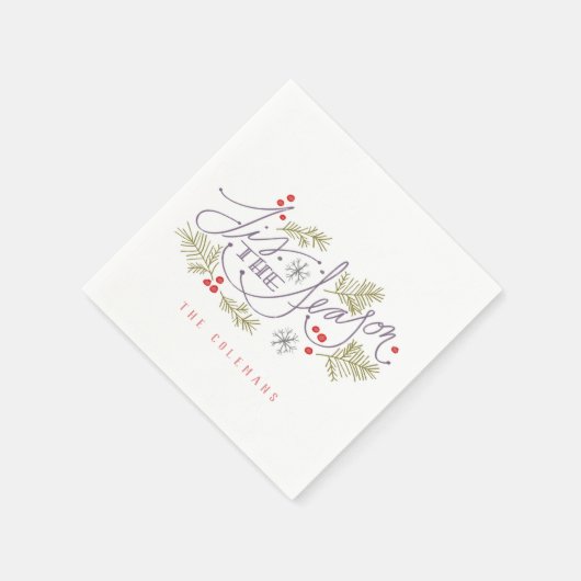 Die Jahreszeit Serviette (Ecke)