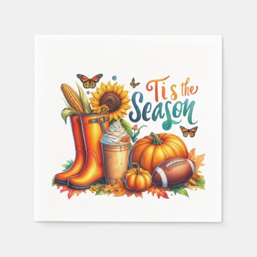 Die Jahreszeit Serviette (Vorderseite)