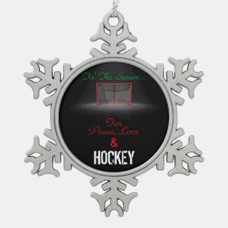 DIE JAHRESZEIT TIS SCHNEEFLOCKEN Zinn-Ornament