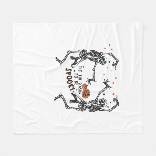 Die Jahreszeit, um Spooky Halloween unheimlich Ti Fleecedecke (Vorderseite (Horizontal))