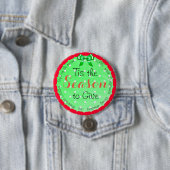 Die Jahreszeit, um Weihnachten zu geben Button (Beispiel)