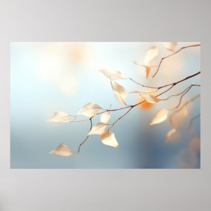 Die Jahreszeit Verlasse ruhige Friedliche Natur Poster