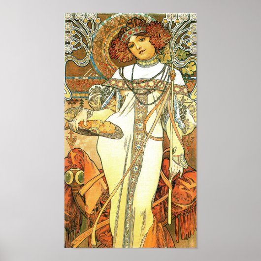 Die Jahreszeiten: Herbst - Alphonse Mucha (1900) Poster (Vorne)