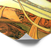 Die Jahreszeiten: Herbst - Alphonse Mucha (1900) Poster (Ecke)