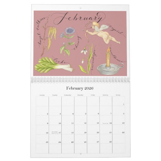 Die Jahreszeiten Kalender (Feb 2026)