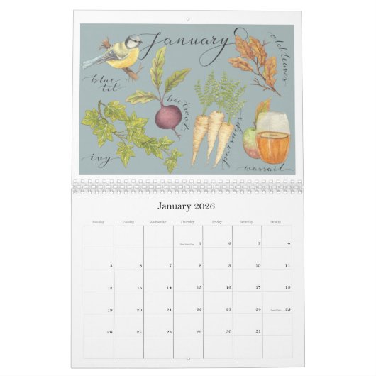 Die Jahreszeiten Kalender (Jan 2026)